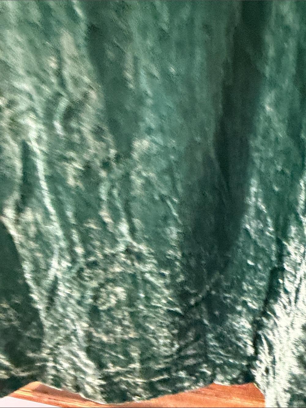 cupcakes & cashmere Emerald Green Velvet Scoop Neck Blouse - Picture 5 of 7